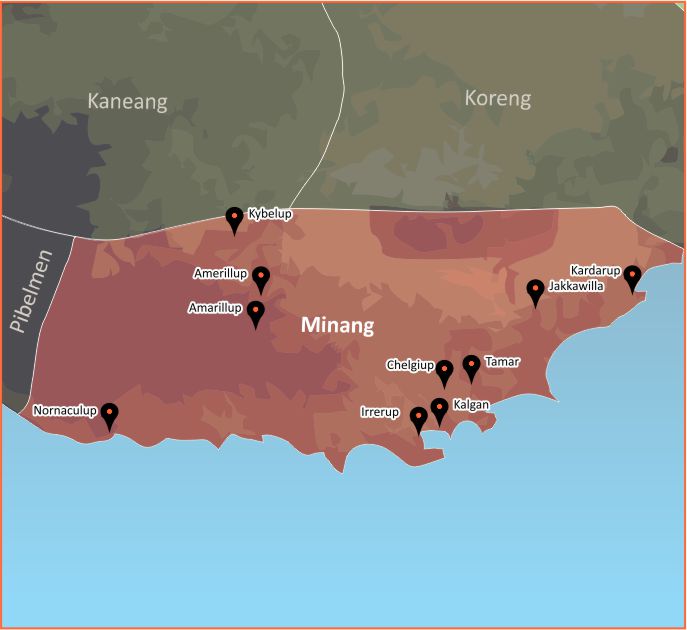 Tindale Language Map - Minang